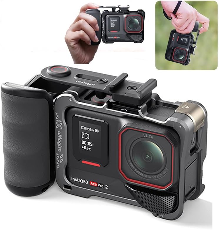Honlyn Xplorer Grip Kit Street Photography Handle for Insta360 Ace Pro 2 1/for DJI Osmo Action 5 Pro/4/3 for GoPro Hero 13 12 11 Hand Grip - Image 2